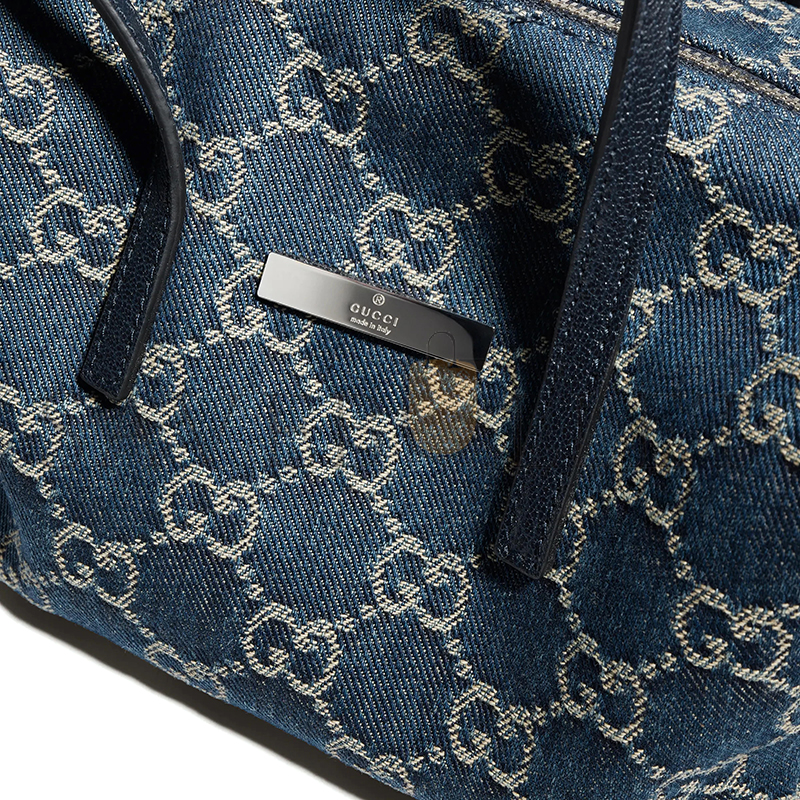 GUCCI SMALL BOSTON BAG WITH GUCCI PLAQUE 875811 (20*12*11cm)